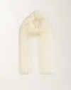 Fabiana Filippi Linen And Cotton Scarf In Butter