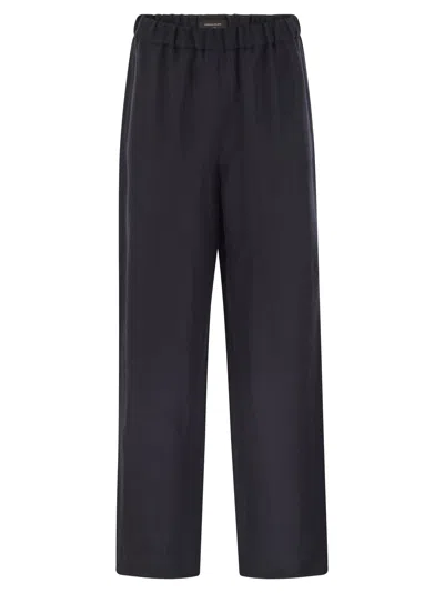 FABIANA FILIPPI FABIANA FILIPPI LINEN AND VISCOSE JOGGING TROUSERS