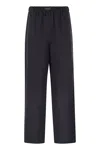 Fabiana Filippi Linen And Viscose Jogging Trousers In Blue