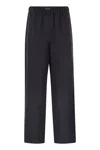 Fabiana Filippi Linen And Viscose Jogging Trousers In Blue