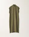 Fabiana Filippi Linen And Viscose Shirt Dress In Green