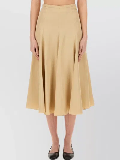 FABIANA FILIPPI LINEN AND VISCOSE SKIRT