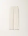 Fabiana Filippi Linen And Viscose Trousers In Butter White
