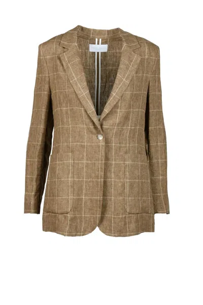 Fabiana Filippi Linen Blazer - Brown
