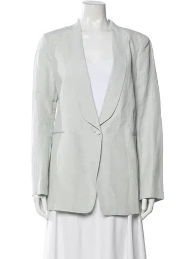Pre-owned Fabiana Filippi Linen Blazer In Gray