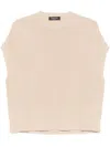 Fabiana Filippi Linen Blend Crewneck Sweater In Neutral