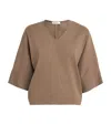 Fabiana Filippi Short Sleeve Tunic In Brown