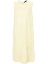 Fabiana Filippi Sleeveless Shift Midi Dress In Yellow
