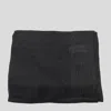 Fabiana Filippi Scarf Linen Blend Fringed Edges In Black