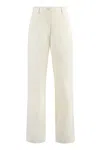 Fabiana Filippi Linen Blend Trousers In Bianco