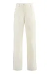 Fabiana Filippi Linen Blend Trousers In Panna