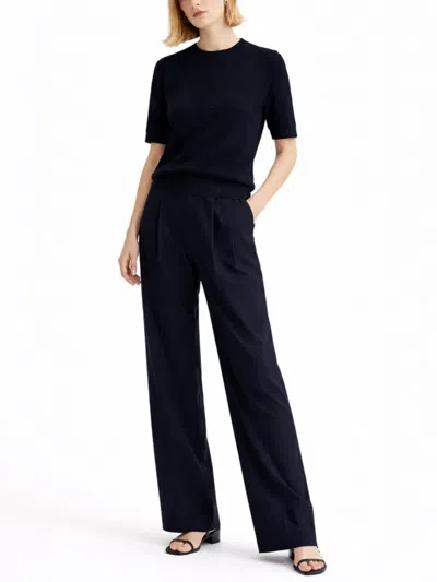 Fabiana Filippi Linen Blend T-shirt In Blue