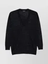 Fabiana Filippi Linen Blend V-necked Sweater