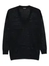 Fabiana Filippi Linen Blend V-necked Sweater