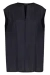 Fabiana Filippi Loose V-neck Sleeveless Top