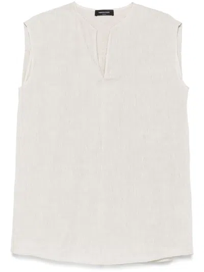 Fabiana Filippi Linen Blouse In White