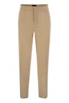 Fabiana Filippi Linen Chino Trousers In Beige