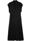 Fabiana Filippi Linen Maxi Dress In Black