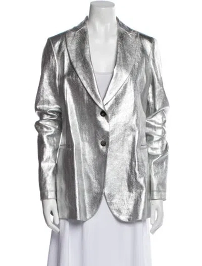Pre-owned Fabiana Filippi Linen Printed Blazer