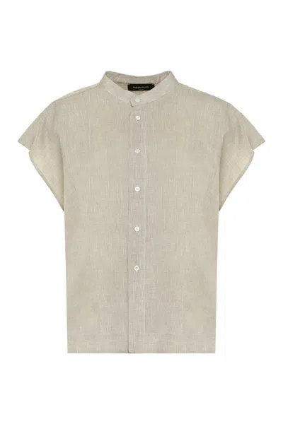 Fabiana Filippi Linen Shirt In Sand