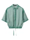 Fabiana Filippi Linen Canvas Shirt With Gradient