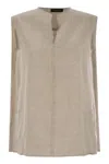Fabiana Filippi Women's Linen Sleeveless Top