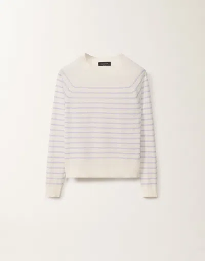 FABIANA FILIPPI FABIANA FILIPPI  - WOMAN KNITWEAR WHITE/LAVENDER IT 46