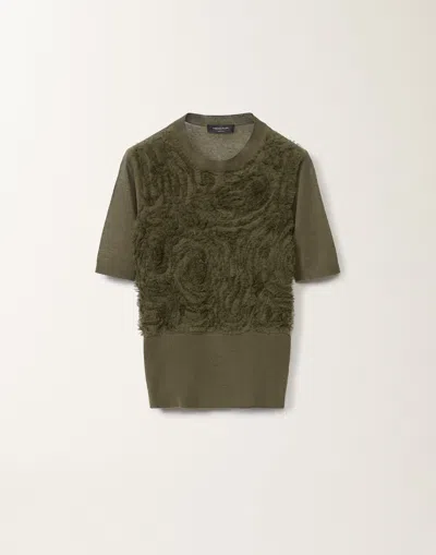 Fabiana Filippi Linen Sweater In Grass