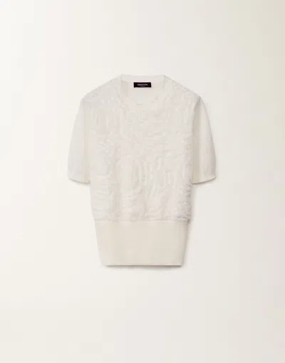 Fabiana Filippi Linen Sweater In White