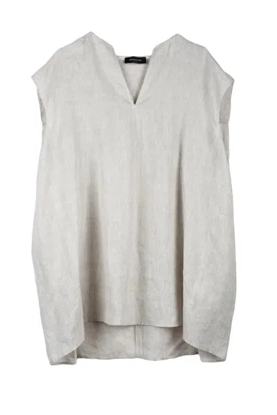 Fabiana Filippi Linen Top - Ecru In White