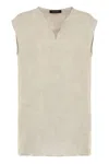 Fabiana Filippi Linen Top In Sand