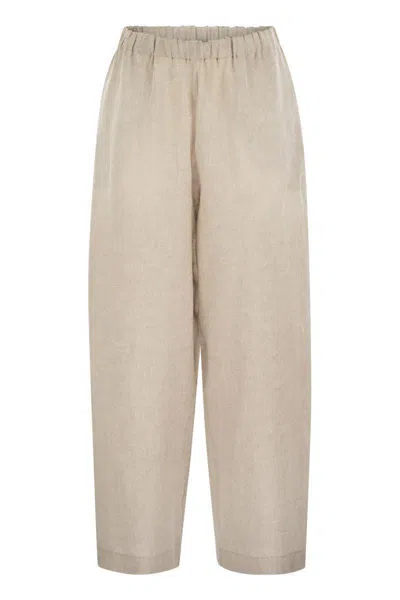 Fabiana Filippi Linen Trousers In Neutral