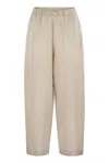 Fabiana Filippi Linen Trousers In Neutral