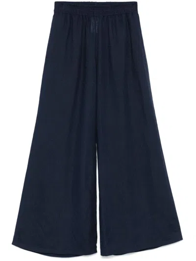 Fabiana Filippi Linen Trousers In Blue