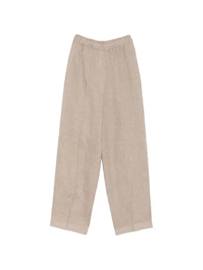 Fabiana Filippi Linen Trousers In Neutral