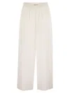 Fabiana Filippi Linen Blend Trousers In White