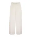 Fabiana Filippi Linen Blend Trousers In White
