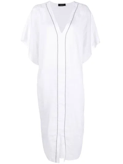 Fabiana Filippi Linen Tunic Dress In White