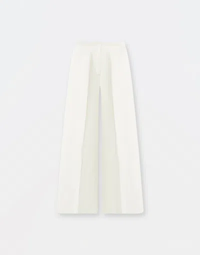Fabiana Filippi Linen Viscose Cloth Trousers In White
