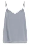 Fabiana Filippi Lingerie Top Tops Light Blue In Gray