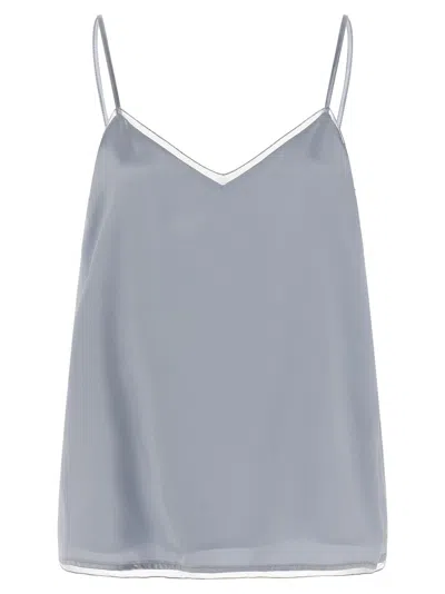 FABIANA FILIPPI LINGERIE TOP TOPS LIGHT BLUE