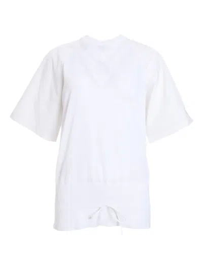Fabiana Filippi Logo-embroidered T-shirt In White