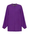 Fabiana Filippi Relaxed Fit Long-sleeved Blouse In Purple