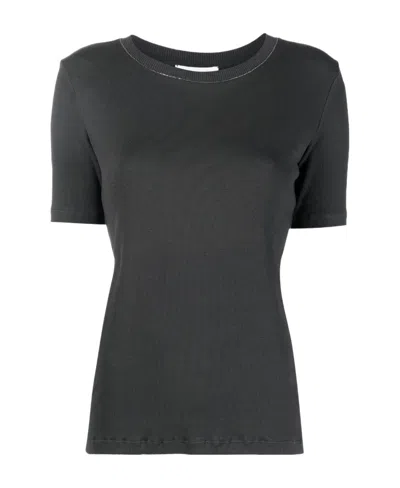 Fabiana Filippi Logo Short-sleeved T-shirt In Black