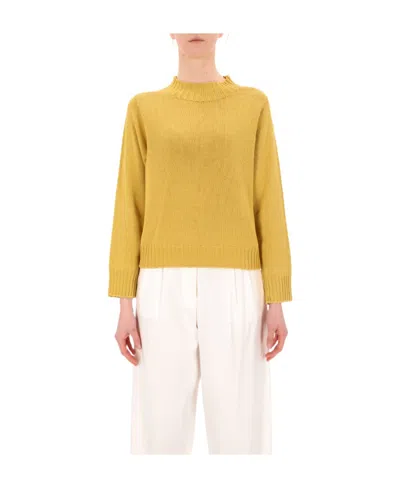 Fabiana Filippi Logo Sweater In Yellow