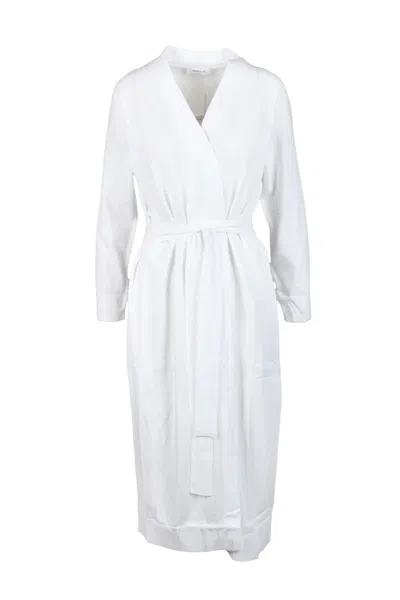 Fabiana Filippi Long Cardigan Cotton - White