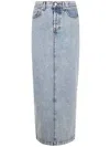 FABIANA FILIPPI LONG DENIM SKIRT,GND214F345.I917