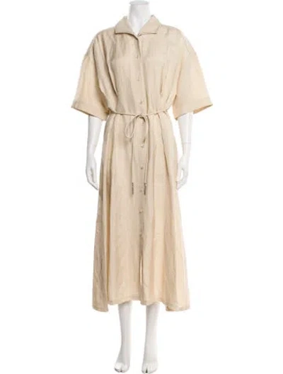 Pre-owned Fabiana Filippi Long Dress In Neutral