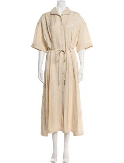 Pre-owned Fabiana Filippi Long Dress In Neutral