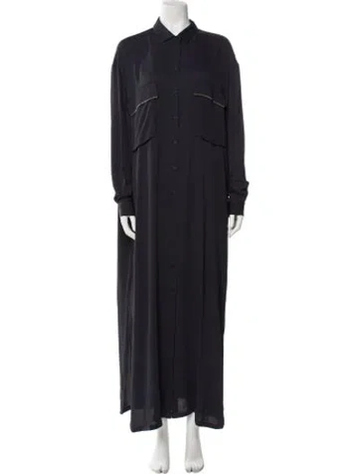 Pre-owned Fabiana Filippi Long Dress W/ Tags In Blue